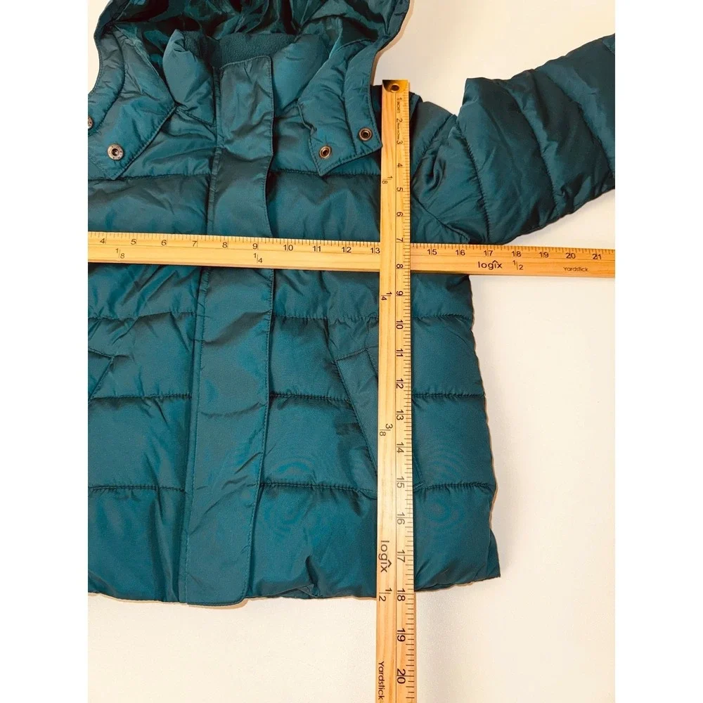 NWT Gap Puffer Jacket Kids Size S Teal Cold Control‎ Max Water Resistant Coat